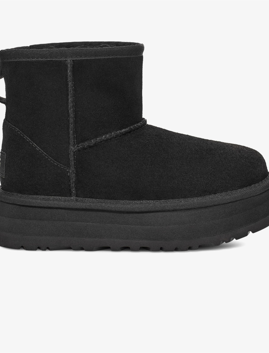 UGG Australia Classic Mini Platform Genç Çocuk Siyah Bot UGG Australia Classic Mini Platform Genç Çocuk Siyah Bot