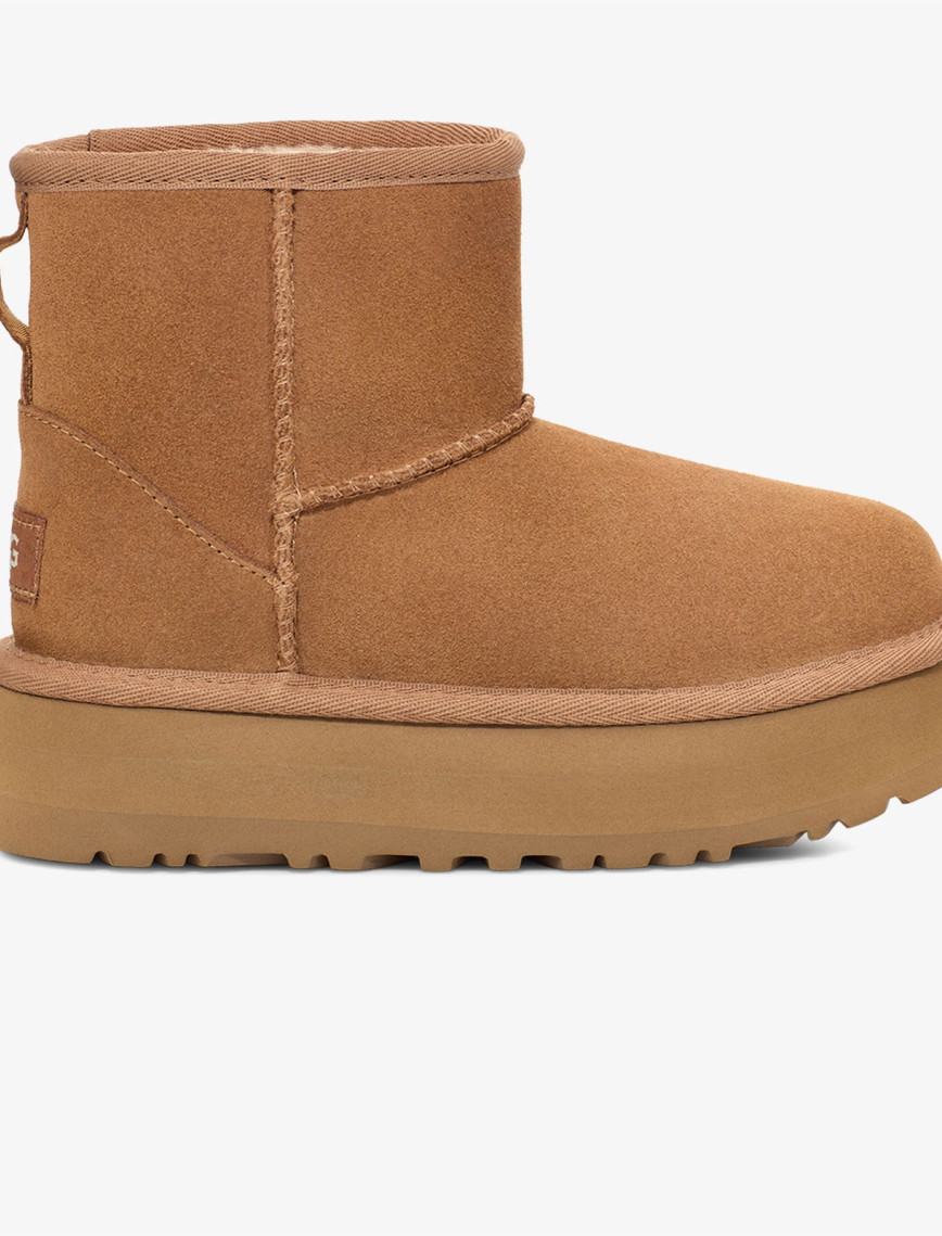 UGG Australia Classic Mini Platform Genç Çocuk Siyah Bot UGG Australia Classic Mini Platform Genç Çocuk Siyah Bot