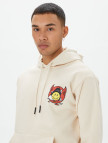 Market Smiley Inner Peace Pullover Erkek Krem Hoodie Market Smiley Inner Peace Pullover Erkek Krem Hoodie