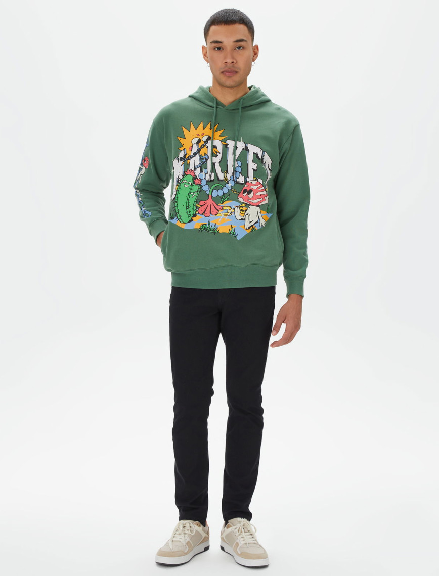 Market Fantasy Farm Pullover Erkek Yeşil Hoodie Market Fantasy Farm Pullover Erkek Yeşil Hoodie