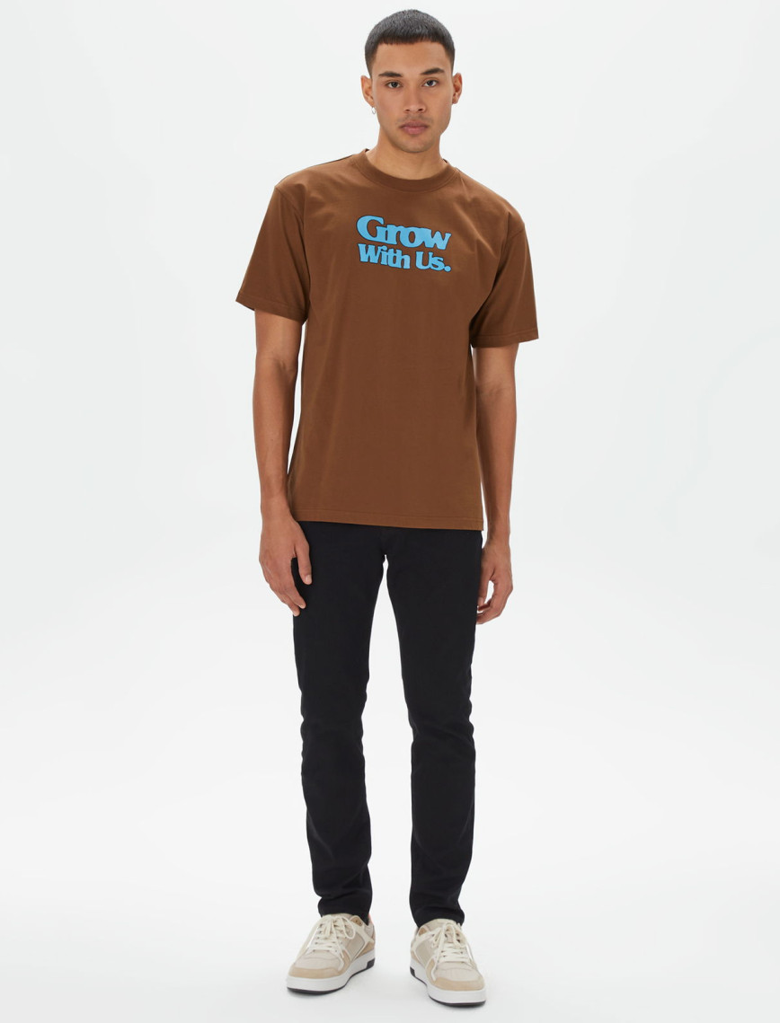 Market Grow With Us Erkek Kahverengi T-Shirt Market Grow With Us Erkek Kahverengi T-Shirt
