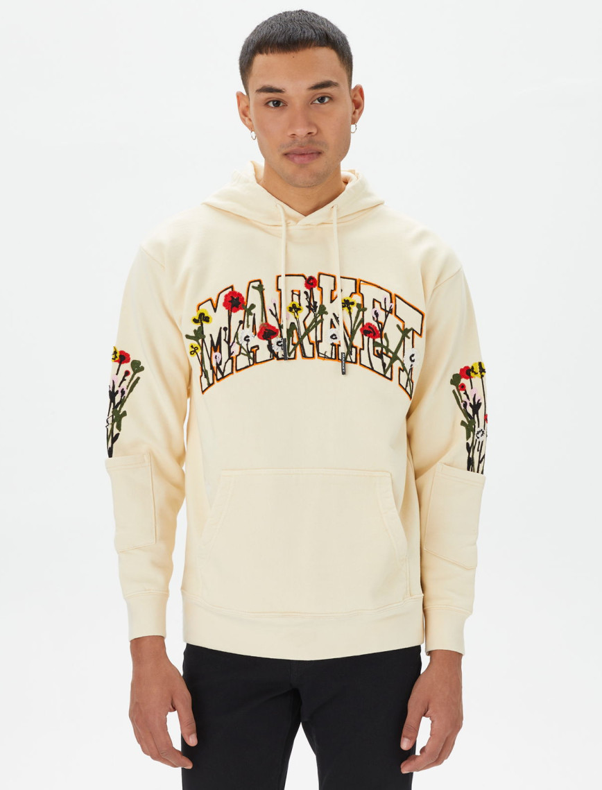 Market Bouquet Pullover Erkek Siyah Hoodie Market Bouquet Pullover Erkek Siyah Hoodie