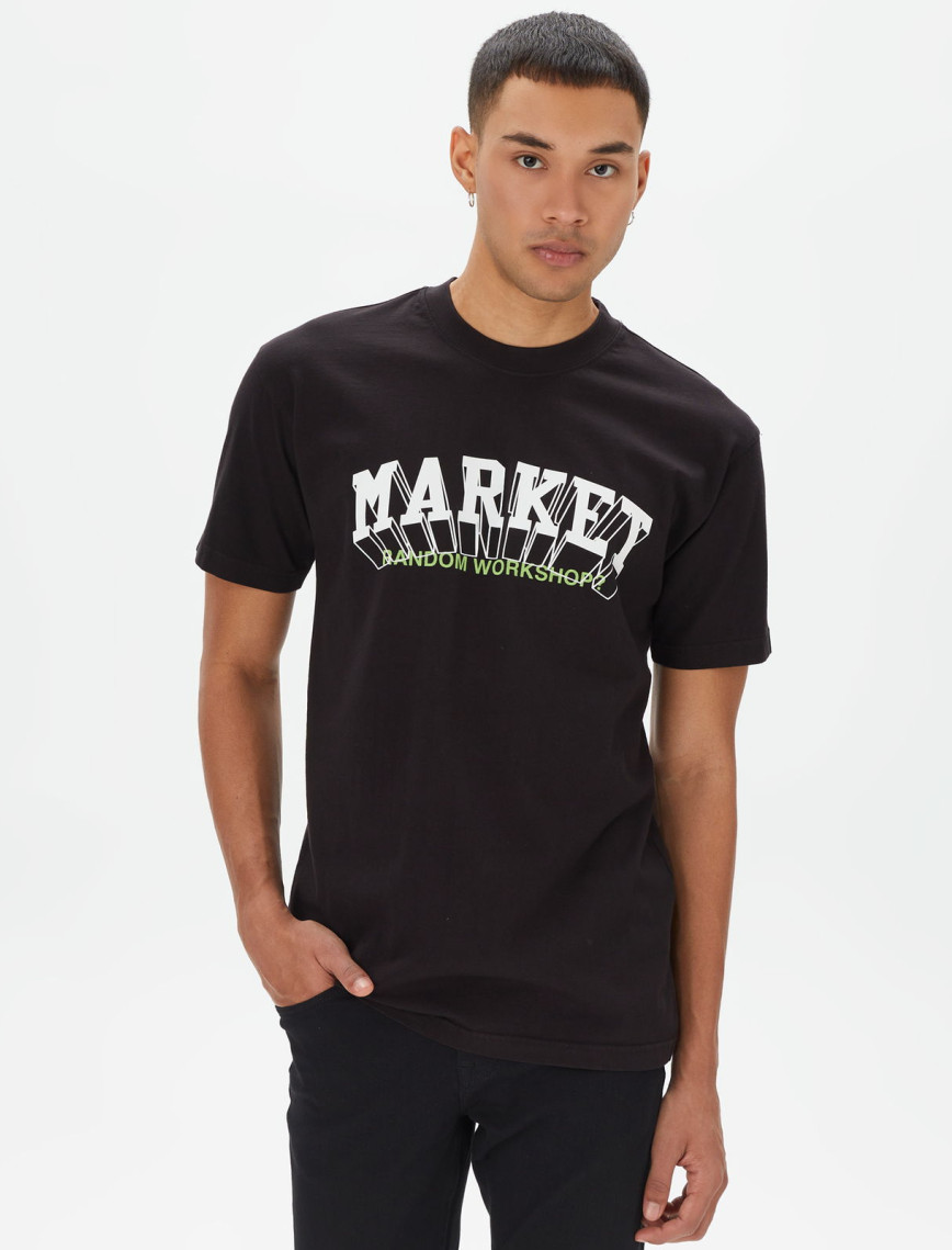 Market Super Market Erkek Siyah T-Shirt Market Super Market Erkek Siyah T-Shirt