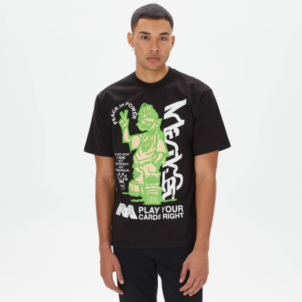 Market Play Your Hand Erkek Siyah T-Shirt Market Play Your Hand Erkek Siyah T-Shirt