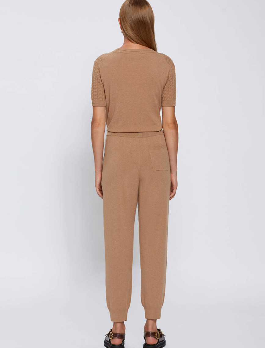 Knitss Camel Triko Jogger Pantolon Knitss Camel Triko Jogger Pantolon