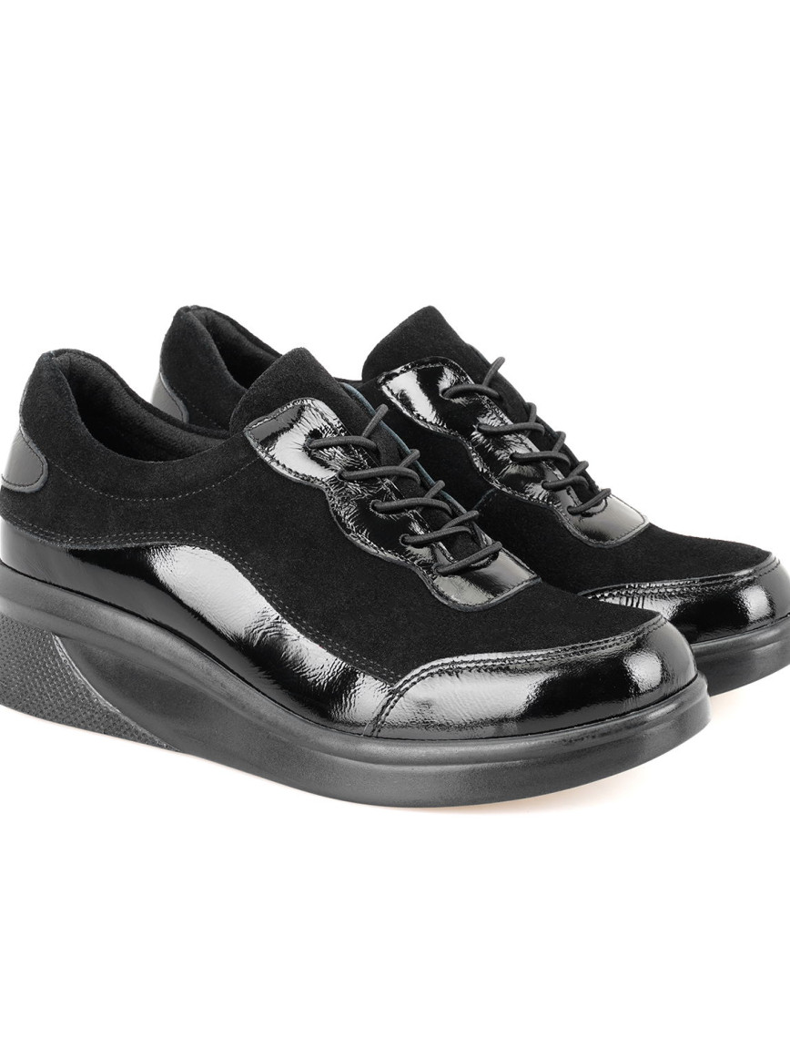 Kadın Siyah DesaComfort Deri Günlük Ayakkabı Kadın Siyah DesaComfort Deri Günlük Ayakkabı