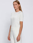 Knitss Örgü Detaylı Ekru Triko Üst Knitss Örgü Detaylı Ekru Triko Üst