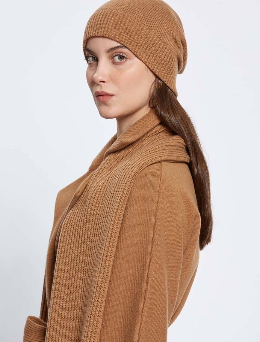 Knitss Essential Camel Kaşmir Bere Knitss Essential Camel Kaşmir Bere