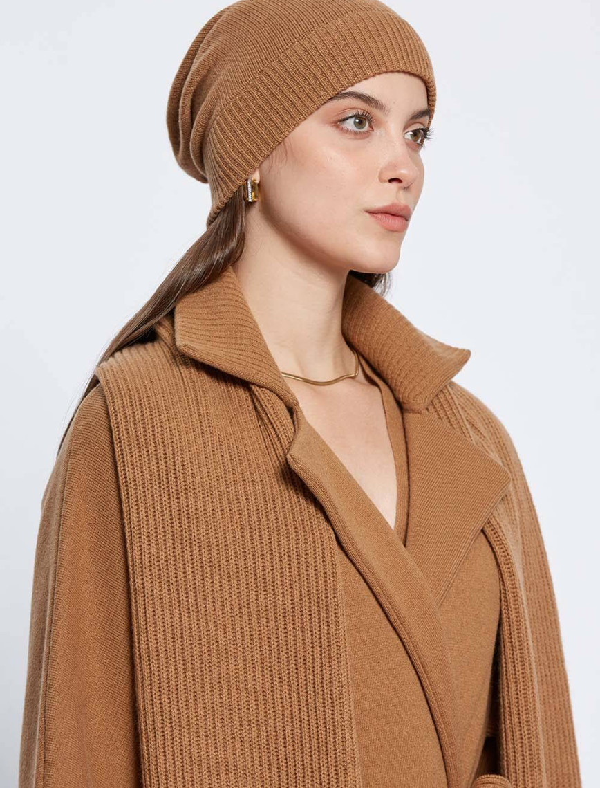 Knitss Essential Camel Kaşmir Bere Knitss Essential Camel Kaşmir Bere