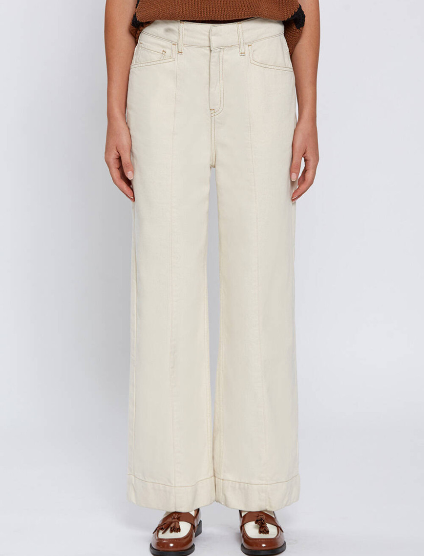 Knitss Yüksek Bel Naturel Denim Pantolon Knitss Yüksek Bel Naturel Denim Pantolon