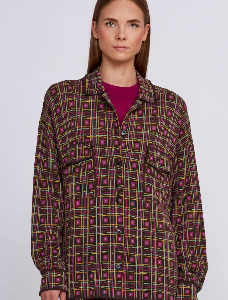 Knitss Jakar Desenli Rahat Kesim Triko Ceket Knitss Jakar Desenli Rahat Kesim Triko Ceket