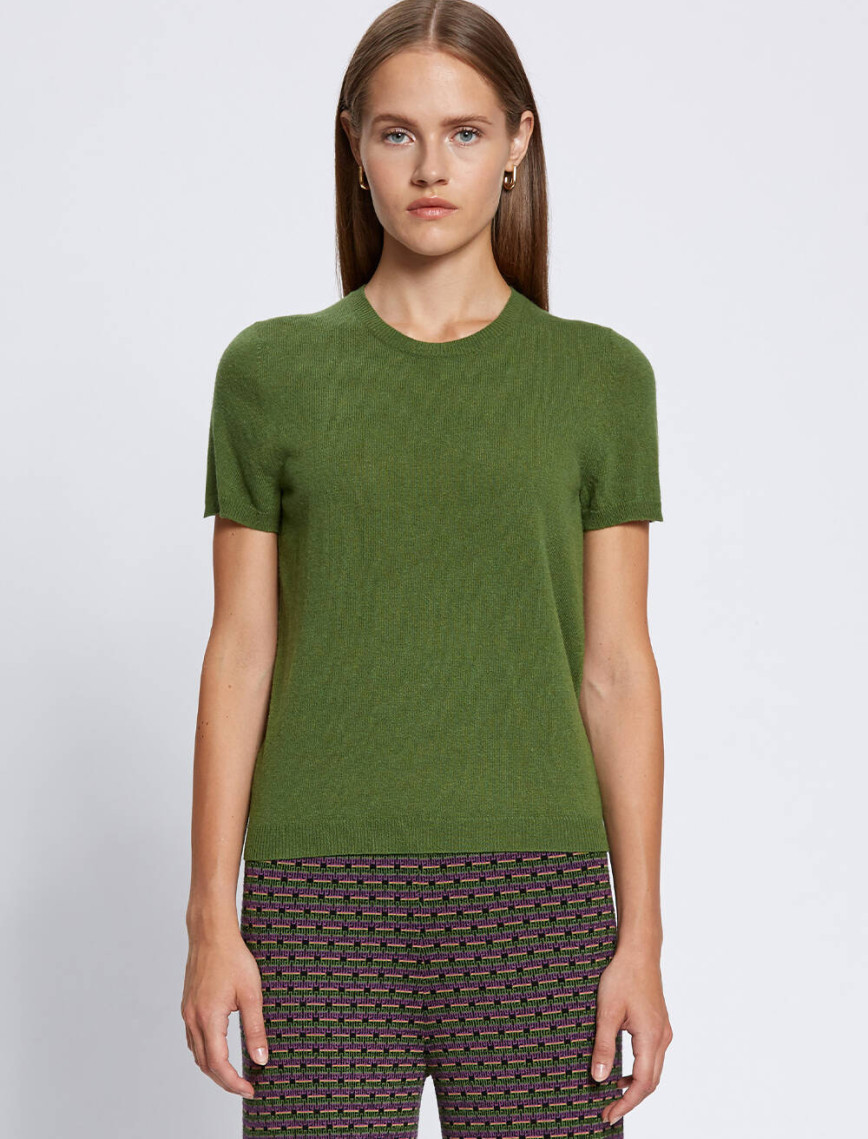 Knitss Kaşmir Karışımlı Yeşil Triko Üst Knitss Kaşmir Karışımlı Yeşil Triko Üst