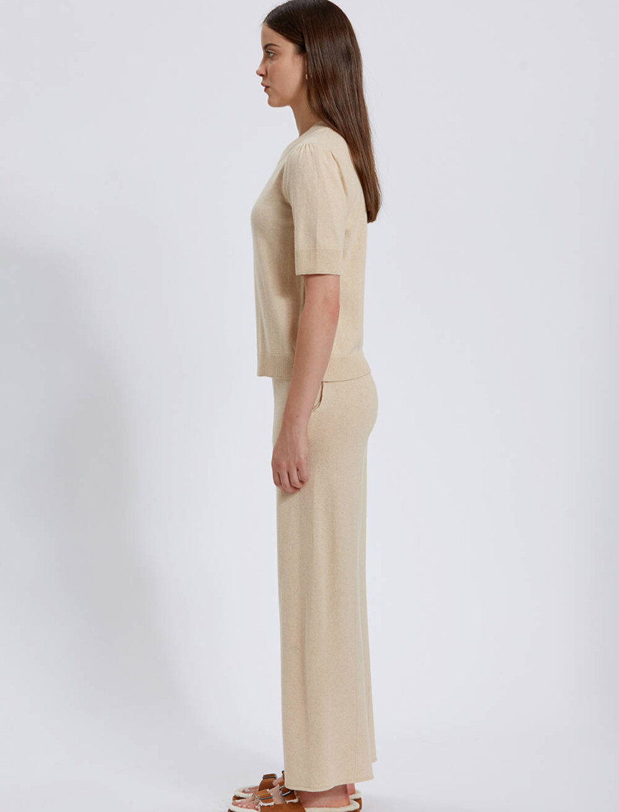 Knitss Kaşmir Karışımlı Bej Triko Üst Knitss Kaşmir Karışımlı Bej Triko Üst