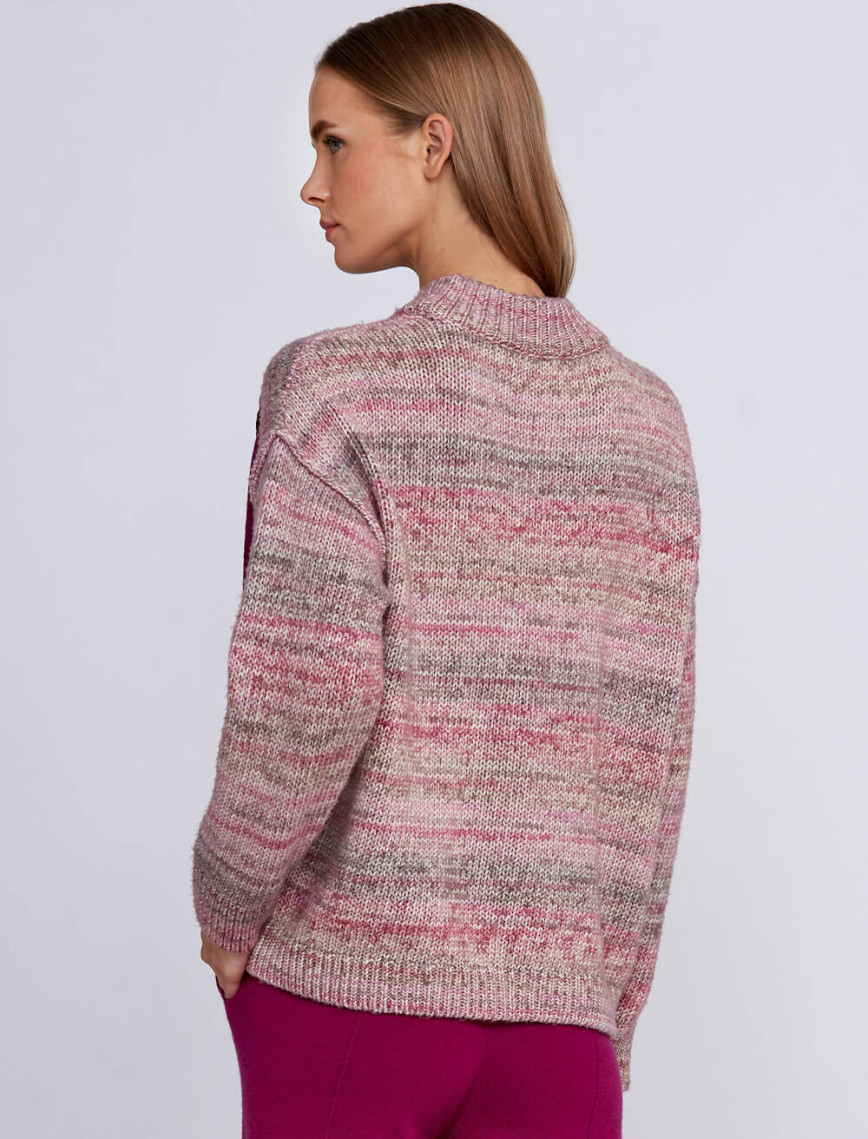 Knitss Organik Pamuk Yün Karışımlı Pembe Triko Knitss Organik Pamuk Yün Karışımlı Pembe Triko