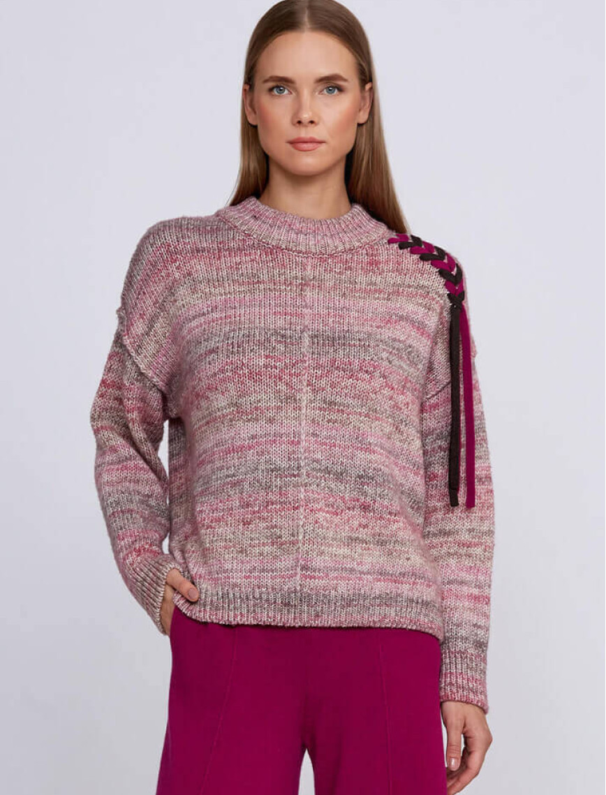 Knitss Organik Pamuk Yün Karışımlı Pembe Triko Knitss Organik Pamuk Yün Karışımlı Pembe Triko