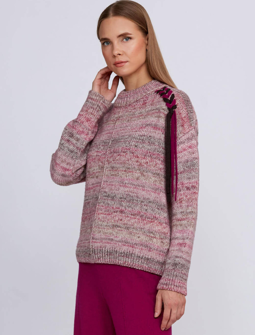 Knitss Organik Pamuk Yün Karışımlı Pembe Triko Knitss Organik Pamuk Yün Karışımlı Pembe Triko