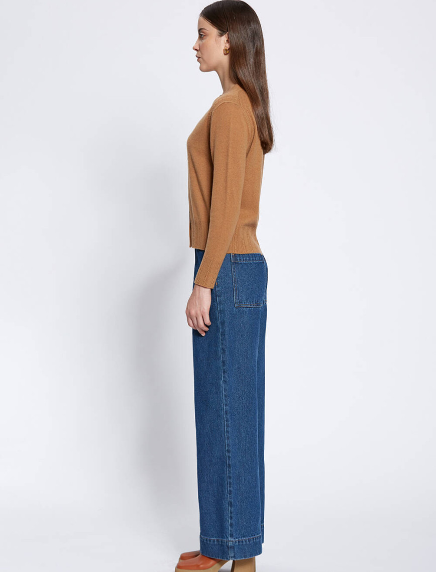 Knitss Saç Örgü Detaylı Camel Kaşmir Triko Hırka Knitss Saç Örgü Detaylı Camel Kaşmir Triko Hırka