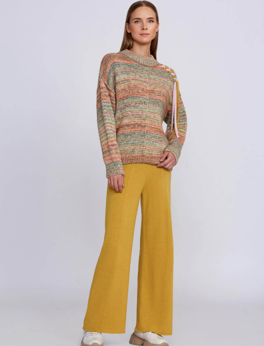 Knitss Organik Pamuk Yün Karışımlı Çok Renkli Triko Knitss Organik Pamuk Yün Karışımlı Çok Renkli Triko