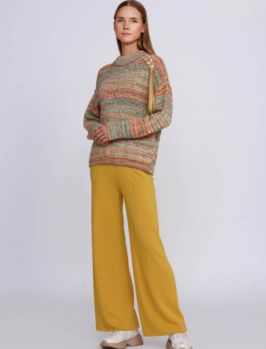 Knitss Organik Pamuk Yün Karışımlı Çok Renkli Triko Knitss Organik Pamuk Yün Karışımlı Çok Renkli Triko