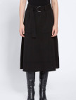 Knitss Kemer Detaylı Merino Yün Siyah Triko Etek Knitss Kemer Detaylı Merino Yün Siyah Triko Etek