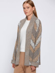 Knitss Kaşmir Karışımlı Camel Gri Triko Hırka Knitss Kaşmir Karışımlı Camel Gri Triko Hırka