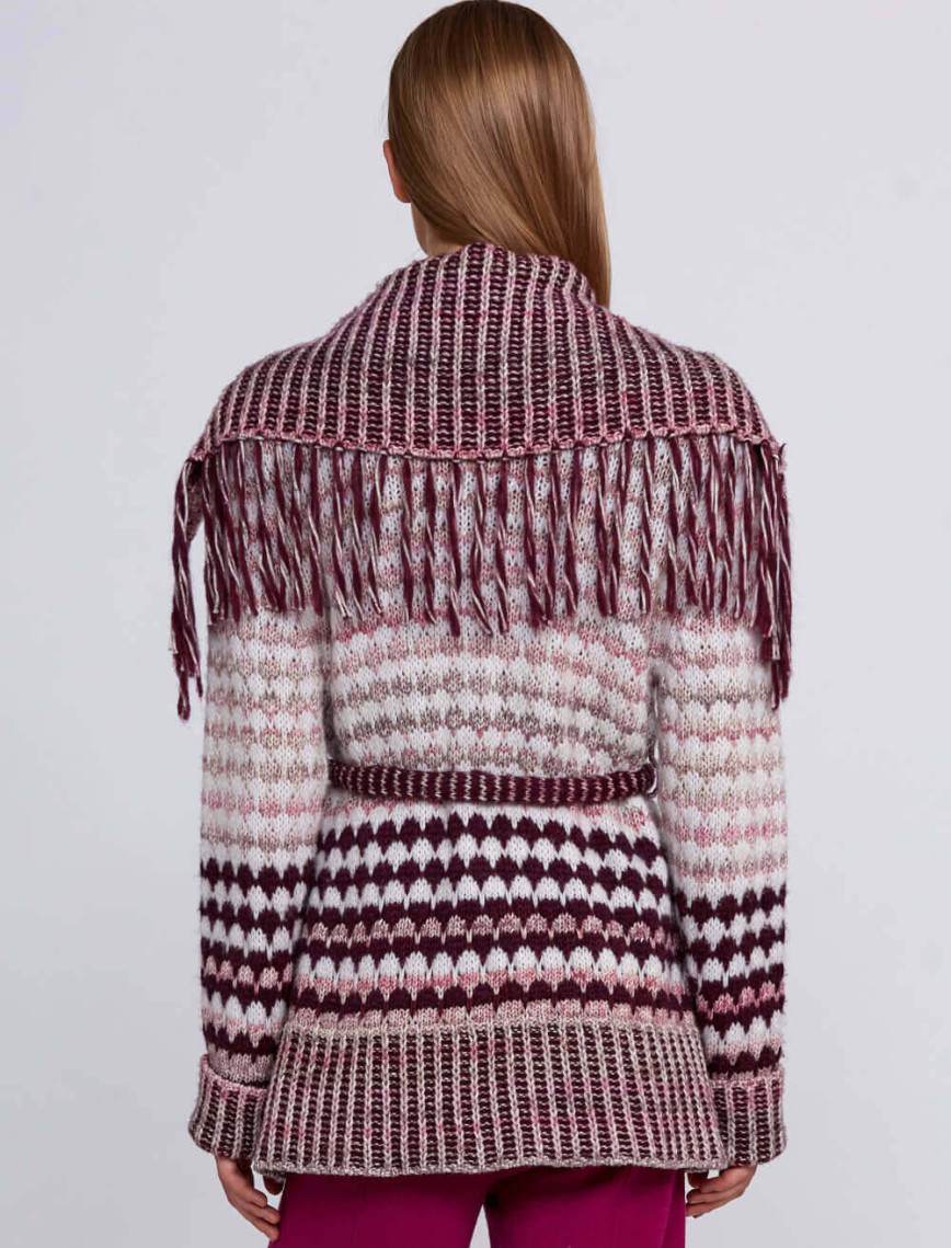 Knitss Organik Pamuk Yün Karışımlı Pembe Triko Hırka Knitss Organik Pamuk Yün Karışımlı Pembe Triko Hırka