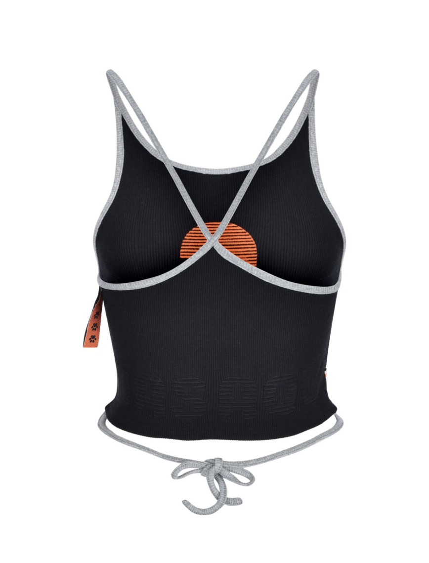 Nasaqu Kadın Aktif İpli Siyah Crop Top Nasaqu Kadın Aktif İpli Siyah Crop Top