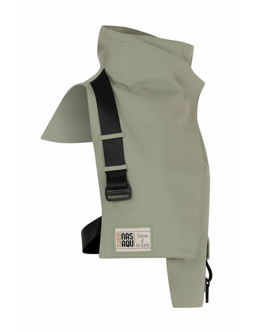 Nasaqu Unisex Ush Yüksek Yaka Haki Yelek