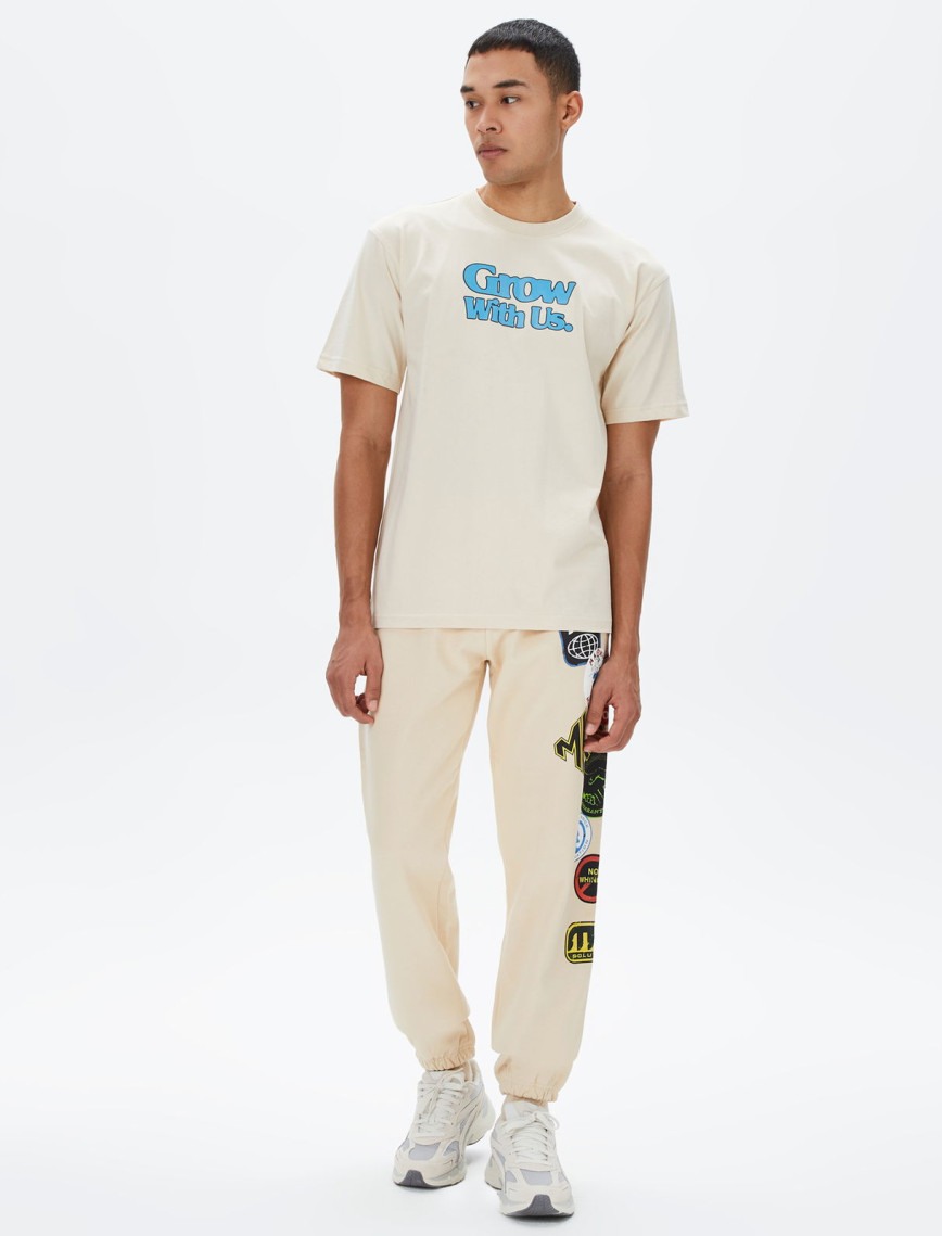 Market Grow With Us Erkek Krem T-Shirt Market Grow With Us Erkek Krem T-Shirt