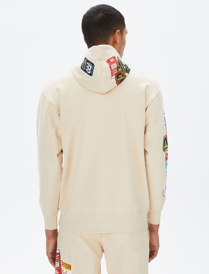 Market Hard Pullover Erkek Krem Hoodie Market Hard Pullover Erkek Krem Hoodie