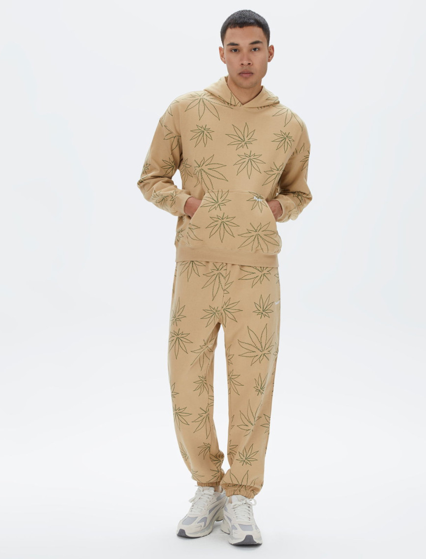 HUF Plantlife Erkek Bej Hoodie HUF Plantlife Erkek Bej Hoodie