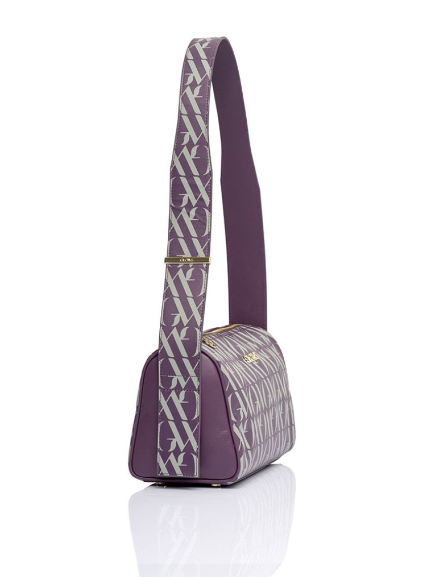 Glows Rigel Kadın Deri Barrel Çanta Mor Glows Rigel Kadın Deri Barrel Çanta Mor