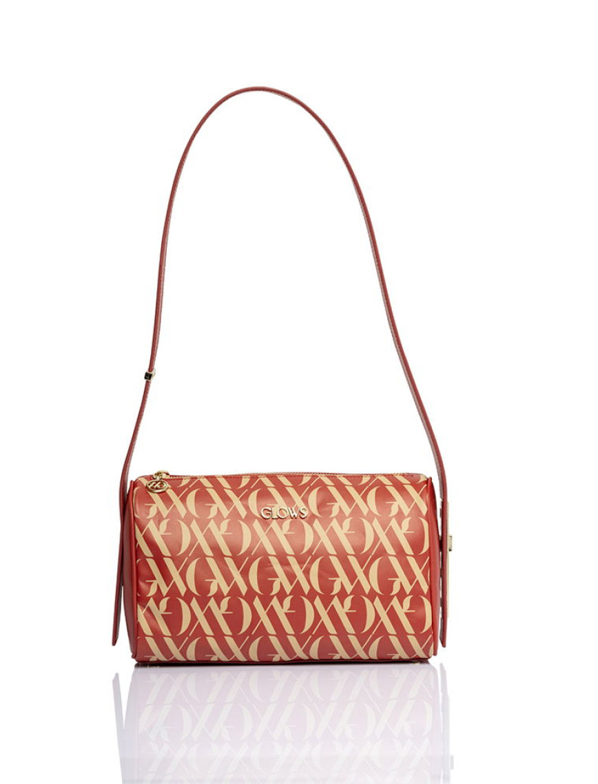 Glows Rigel Kadın Deri Barrel Çanta Kırmızı Glows Rigel Kadın Deri Barrel Çanta Kırmızı