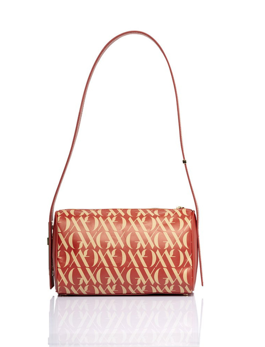 Glows Rigel Kadın Deri Barrel Çanta Kırmızı Glows Rigel Kadın Deri Barrel Çanta Kırmızı