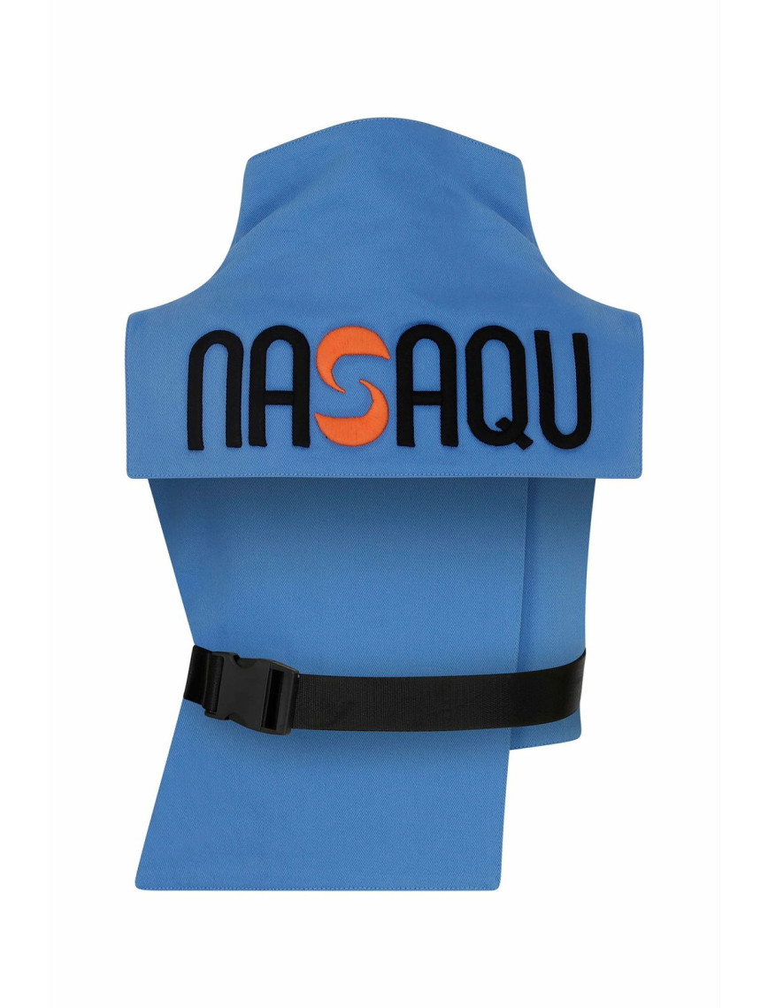 Nasaqu Unisex Ush Yüksek Yaka Kobalt Mavi Yelek