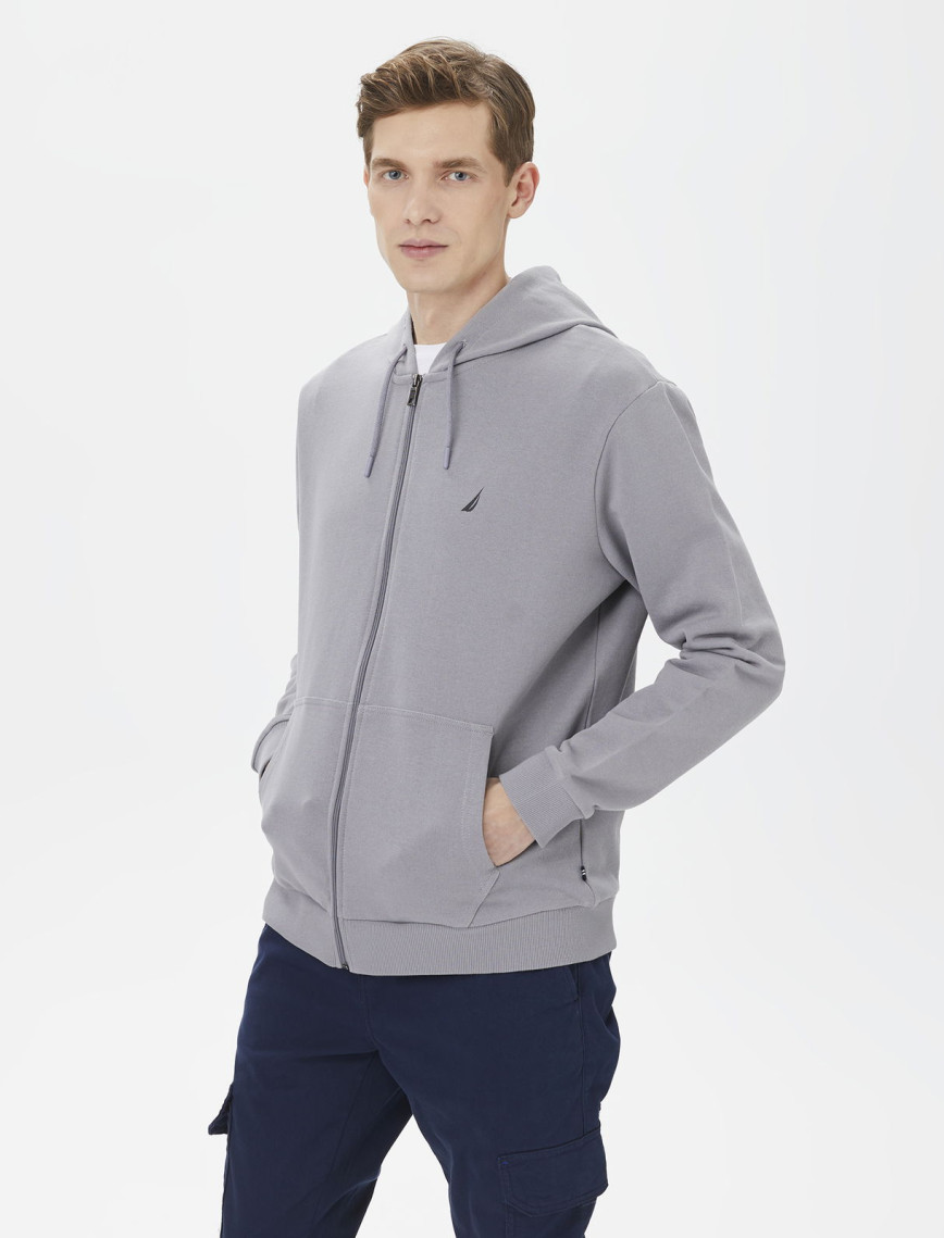 Nautica Erkek Gri Standart Fit Sweatshirt Nautica Erkek Gri Standart Fit Sweatshirt