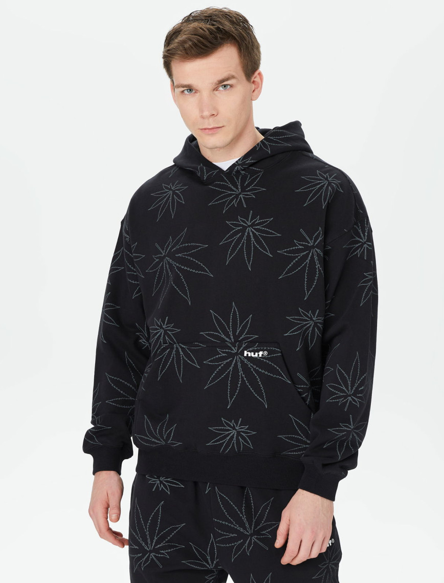 HUF Plantlife Erkek Bej Hoodie HUF Plantlife Erkek Bej Hoodie
