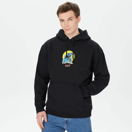 HUF Night Prowling Erkek Siyah Hoodie HUF Night Prowling Erkek Siyah Hoodie