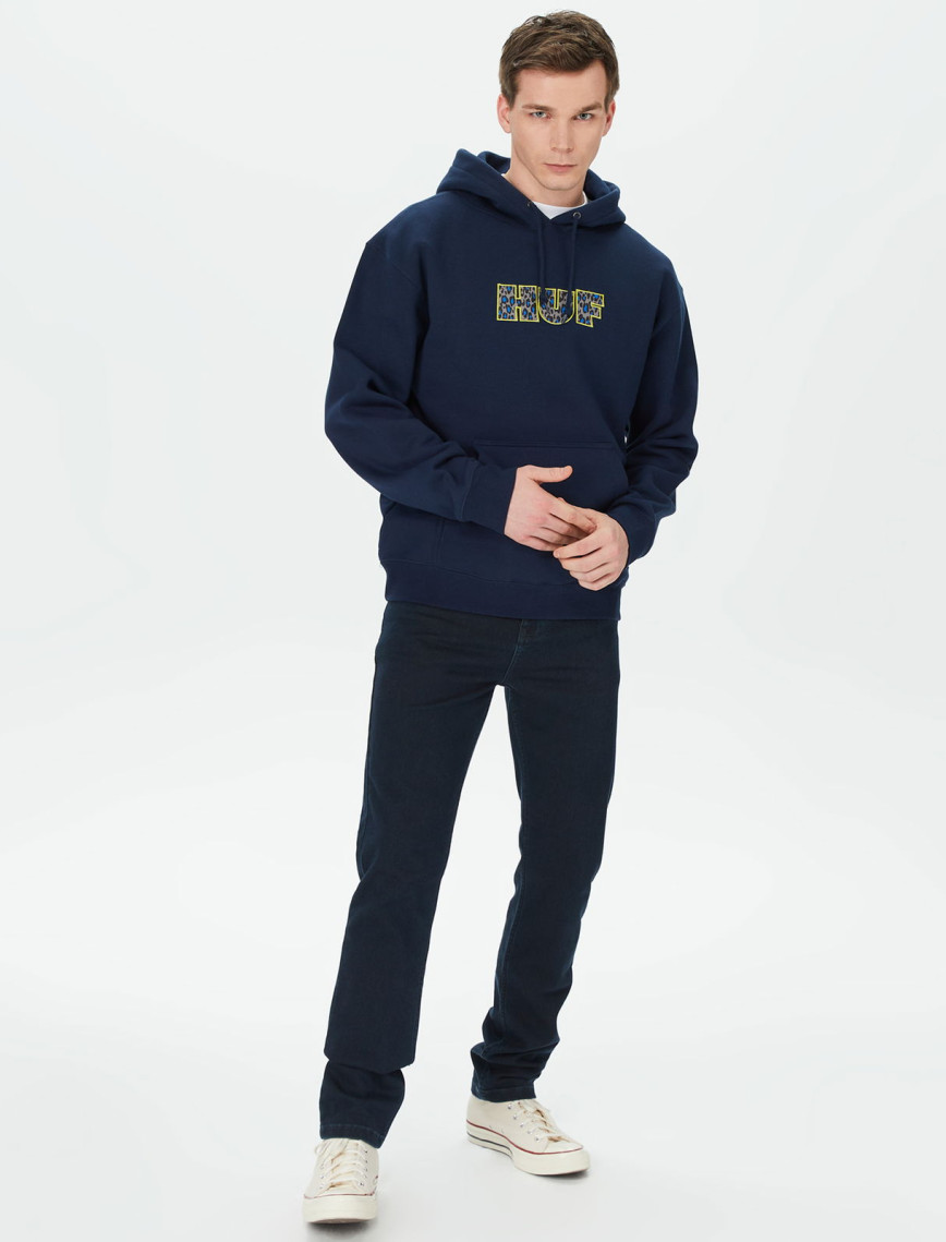 HUF Cheata Erkek Lacivert Hoodie HUF Cheata Erkek Lacivert Hoodie