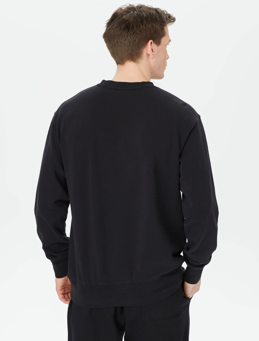 HUF Thanos Eye Washed Erkek Siyah Sweatshirt HUF Thanos Eye Washed Erkek Siyah Sweatshirt