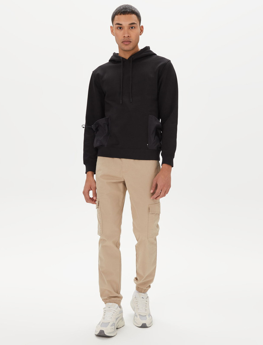 The Hundreds Bucket Erkek Siyah Hoodie The Hundreds Bucket Erkek Siyah Hoodie