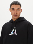 HUF No-Fi Tt Erkek Siyah Hoodie