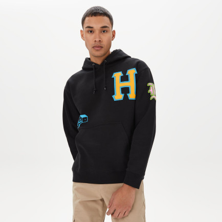 HUF Fly Die Erkek Siyah Hoodie HUF Fly Die Erkek Siyah Hoodie