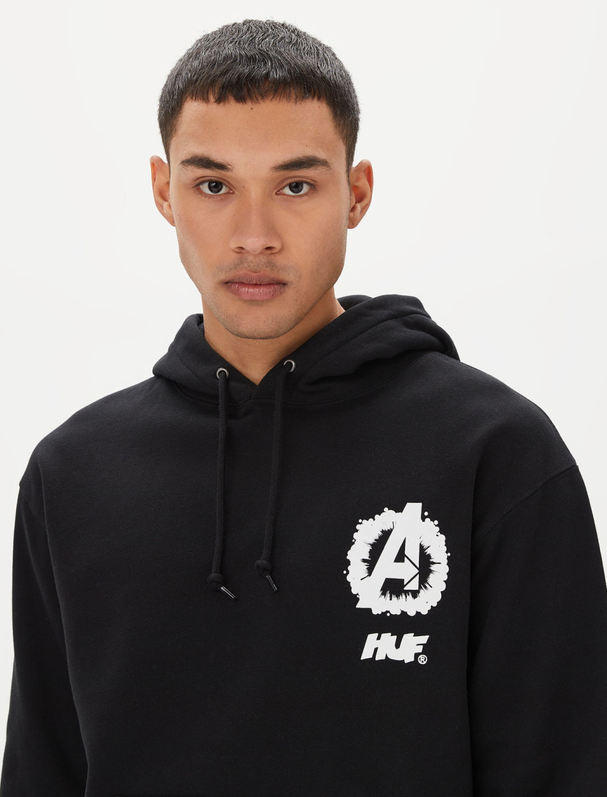 HUF Cosmic Assemblage Erkek Siyah Hoodie HUF Cosmic Assemblage Erkek Siyah Hoodie