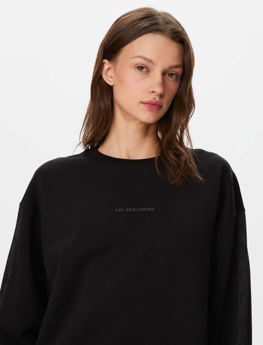 Les Benjamins 401 Kadın Siyah Sweatshirt Les Benjamins 401 Kadın Siyah Sweatshirt