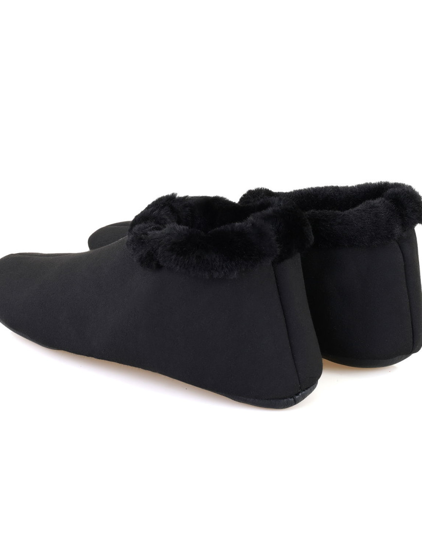 Ranja Siyah Erkek Fluffy Yünlü Patik Ranja Siyah Erkek Fluffy Yünlü Patik