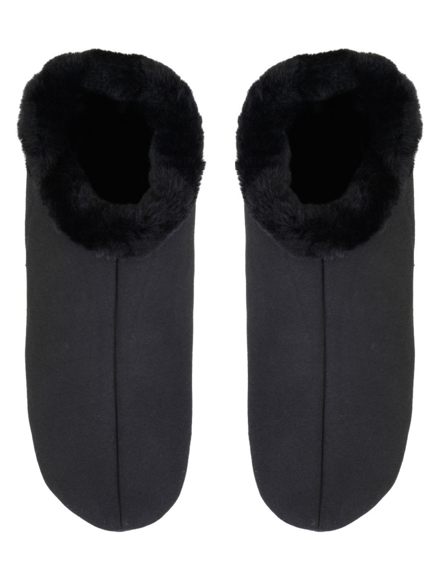Ranja Siyah Erkek Fluffy Yünlü Patik Ranja Siyah Erkek Fluffy Yünlü Patik