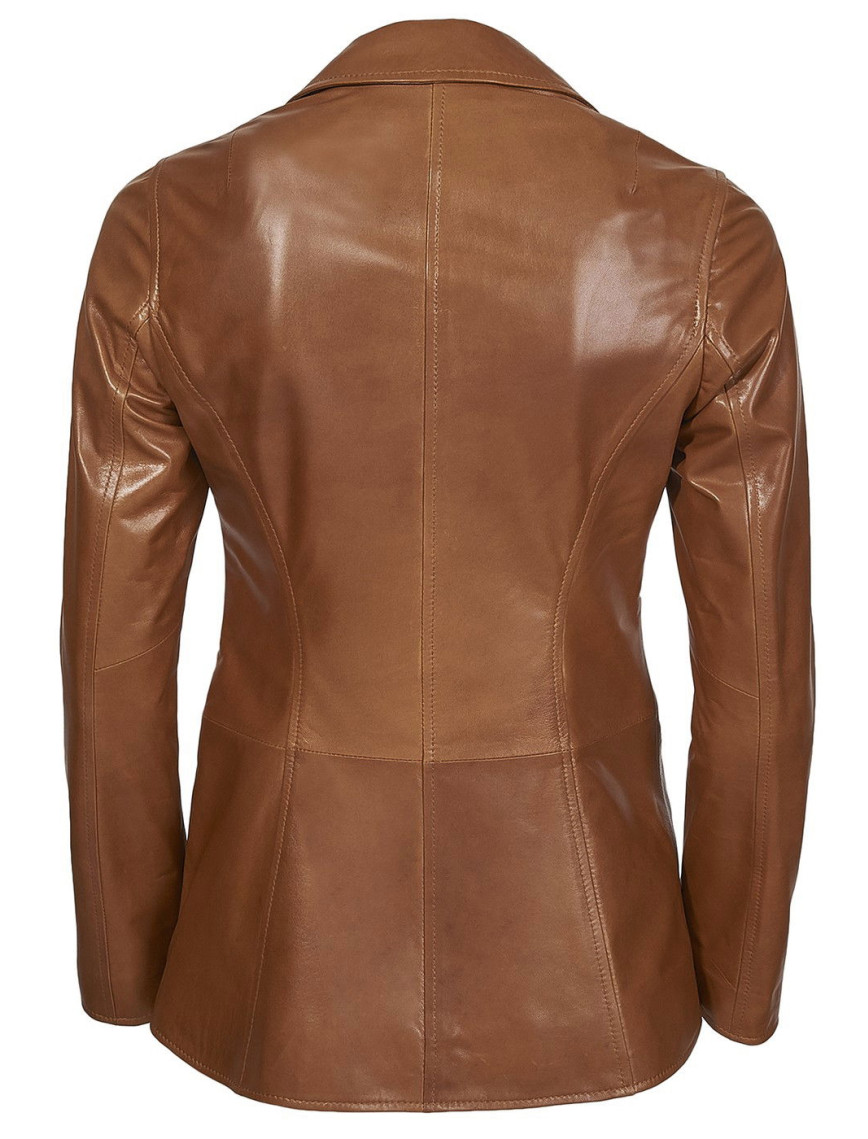 Elenore Kadın Deri Blazer Spor Ceket Elenore Kadın Deri Blazer Spor Ceket