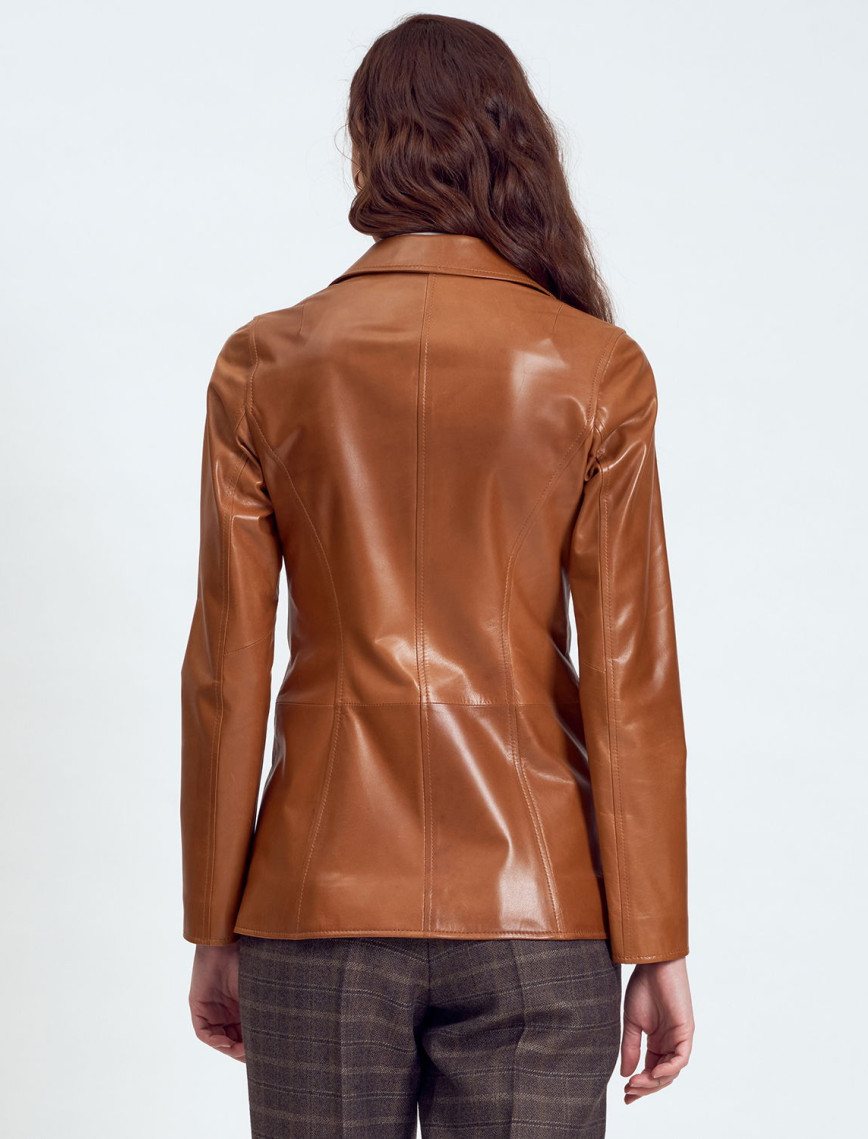 Elenore Kadın Deri Blazer Spor Ceket Elenore Kadın Deri Blazer Spor Ceket