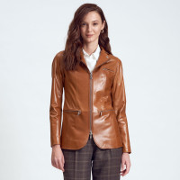 Elenore Kadın Deri Blazer Spor Ceket Elenore Kadın Deri Blazer Spor Ceket